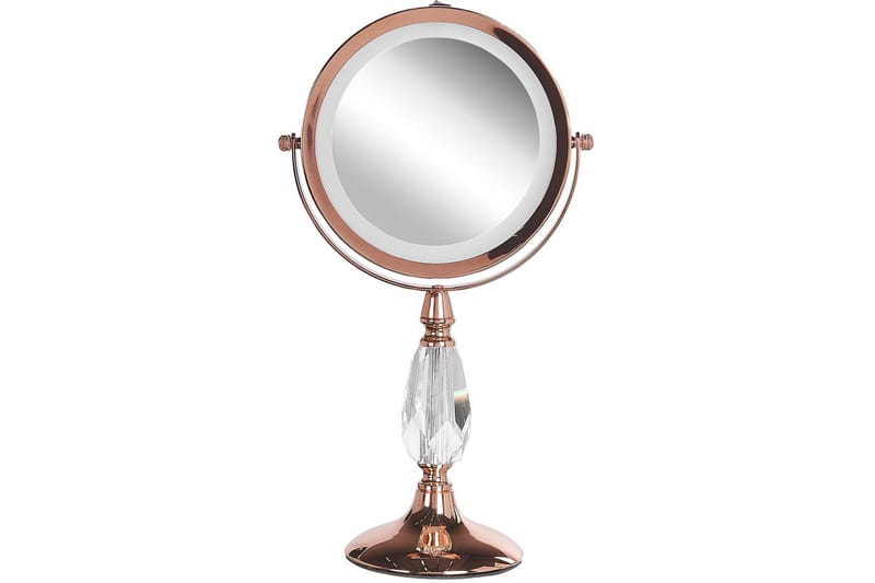 Sminkspegel Beliani Maury Guld GOLD VALUE_MISSING_3 - Talo & remontointi - Keittiö & kylpyhuone - Kylpyhuone - Kylpyhuonetarvikkeet