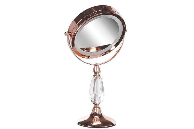 Sminkspegel Beliani Maury Guld GOLD VALUE_MISSING_3 - Talo & remontointi - Keittiö & kylpyhuone - Kylpyhuone - Kylpyhuonetarvikkeet