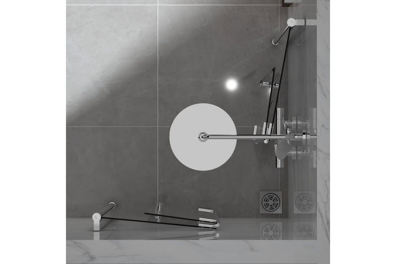 Duschhörn Bathlife Aluminum - Talo & remontointi - Keittiö & kylpyhuone - Kylpyhuone - Suihkukalusteet - Suihkuseinät