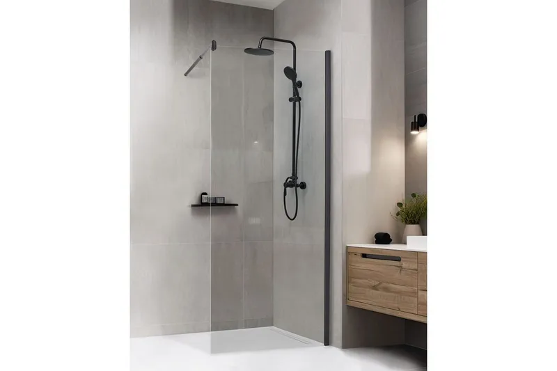 Duschskärm Black 80x80x190 cm - Talo & remontointi - Keittiö & kylpyhuone - Kylpyhuone - Suihkukalusteet - Suihkuseinät