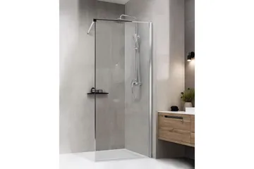 Duschskärm Silver 80x80x190 cm - Talo & remontointi - Keittiö & kylpyhuone - Kylpyhuone - Suihkukalusteet - Suihkuseinät
