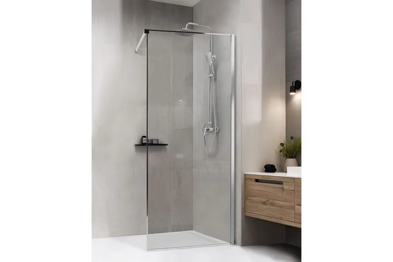 Duschskärm Silver 80x80x190 cm - Talo & remontointi - Keittiö & kylpyhuone - Kylpyhuone - Suihkukalusteet - Suihkuseinät