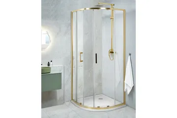 Duschväggar GOLD 80x80x185 cm - Talo & remontointi - Keittiö & kylpyhuone - Kylpyhuone - Suihkukalusteet - Suihkuseinät