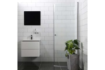 Mångsidig Suihkuovi Os huurrettu Pyöreä ovi 100cm - 76/5cm | 45° - Talo & remontointi - Keittiö & kylpyhuone - Kylpyhuone - Suihkukalusteet - Suihkuovi