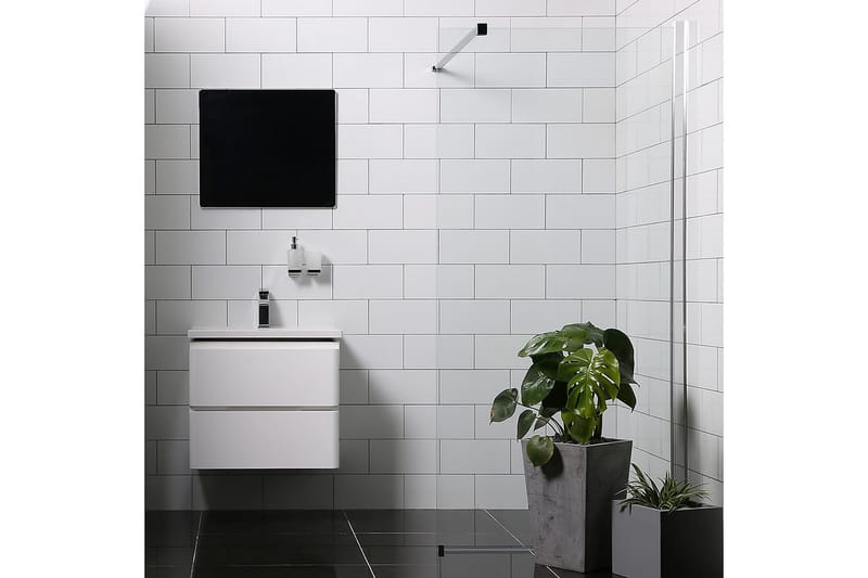 Mångsidig Suihkuseinä 70 cm, Hopea
