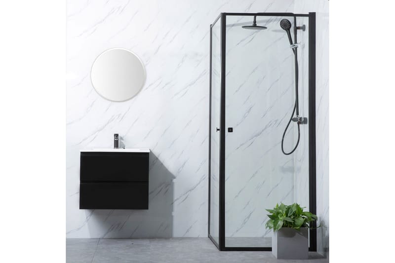 Profiili Bathlife-suihkunurkkaan, suora ovi 700 + suora ovi 900