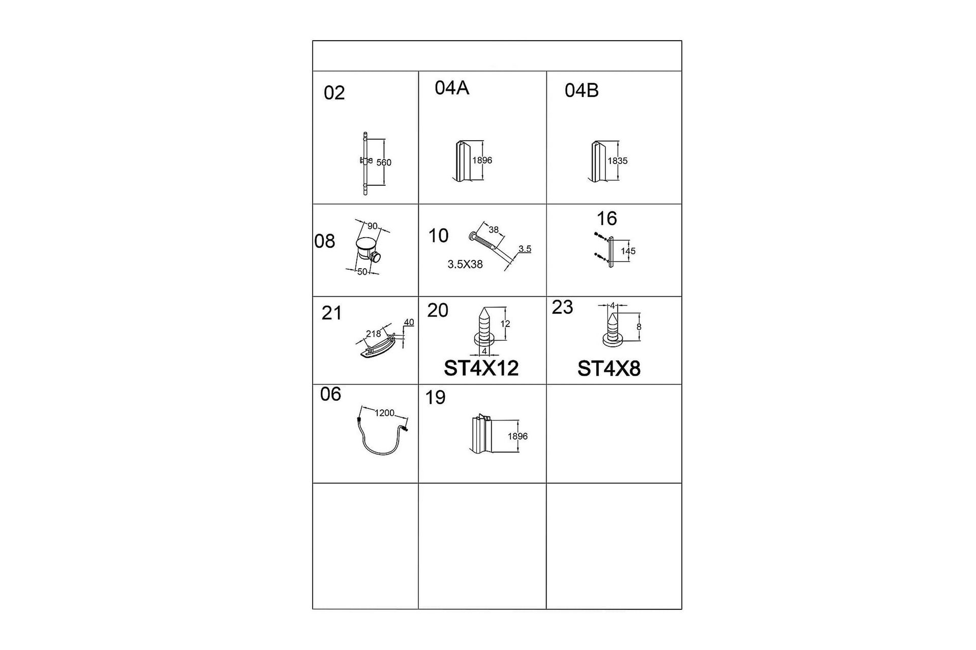 Suihkukaappi Ideal 90x90 cm Elegant - Valkoinen - Talo & remontointi - Keittiö & kylpyhuone - Kylpyhuone - Suihkukalusteet - Suihkukaapit