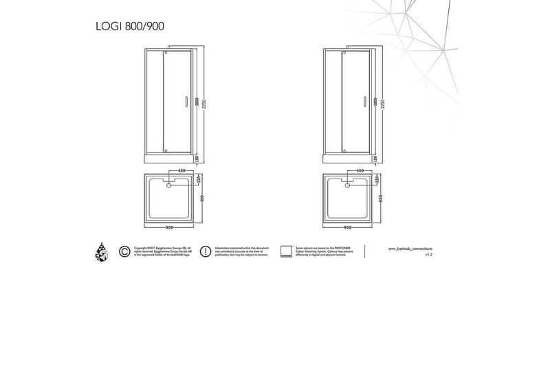 Suihkukaappi Logi 80 cm - 80 cm - Suihkukaapit