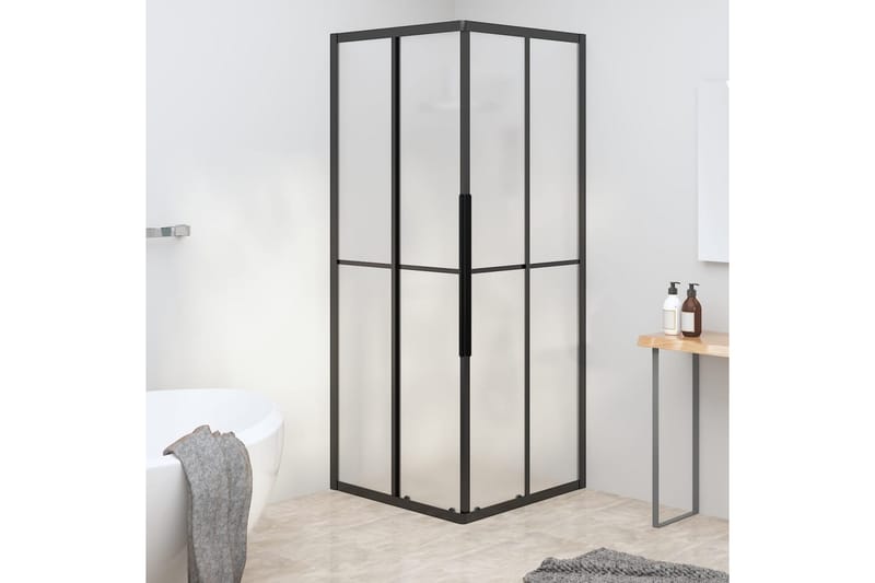 Suihkukaappi huurrettu ESG 70x70x180 cm musta - Talo & remontointi - Keittiö & kylpyhuone - Kylpyhuone - Suihkukalusteet - Suihkuseinät