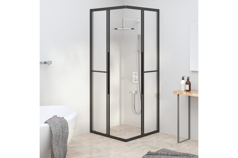 Suihkukaappi huurrettu ESG 70x70x180 cm musta - Talo & remontointi - Keittiö & kylpyhuone - Kylpyhuone - Suihkukalusteet - Suihkuseinät