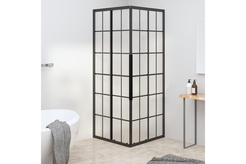 Suihkukaappi huurrettu ESG 80x80x180 cm musta - Talo & remontointi - Keittiö & kylpyhuone - Kylpyhuone - Suihkukalusteet - Suihkuseinät