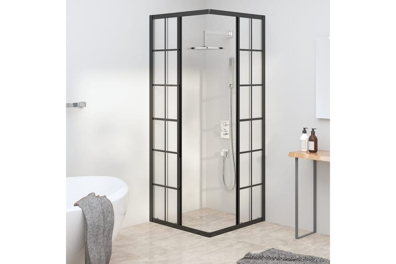 Suihkukaappi huurrettu ESG 80x80x180 cm musta - Talo & remontointi - Keittiö & kylpyhuone - Kylpyhuone - Suihkukalusteet - Suihkuseinät