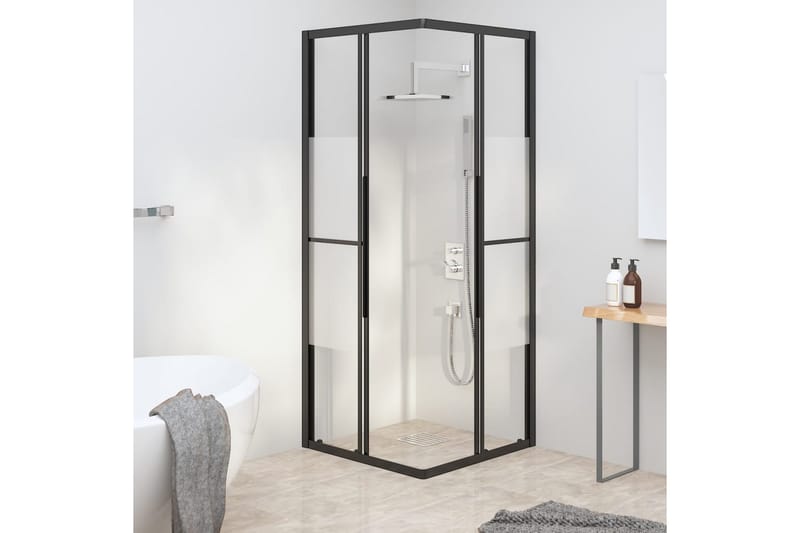Suihkukaappi puolihuurrettu ESG 80x80x180 cm musta - Talo & remontointi - Keittiö & kylpyhuone - Kylpyhuone - Suihkukalusteet - Suihkuseinät