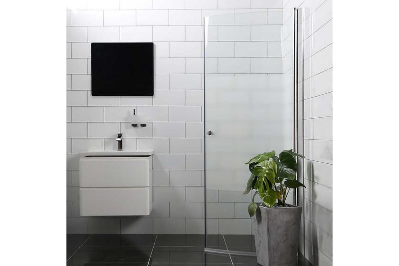 Mångsidig Suihkuovi Ositt huurrettu Pyöreä ovi 90cm - 53,4 cm | 45° - Talo & remontointi - Keittiö & kylpyhuone - Kylpyhuone - Suihkukalusteet - Suihkuovi