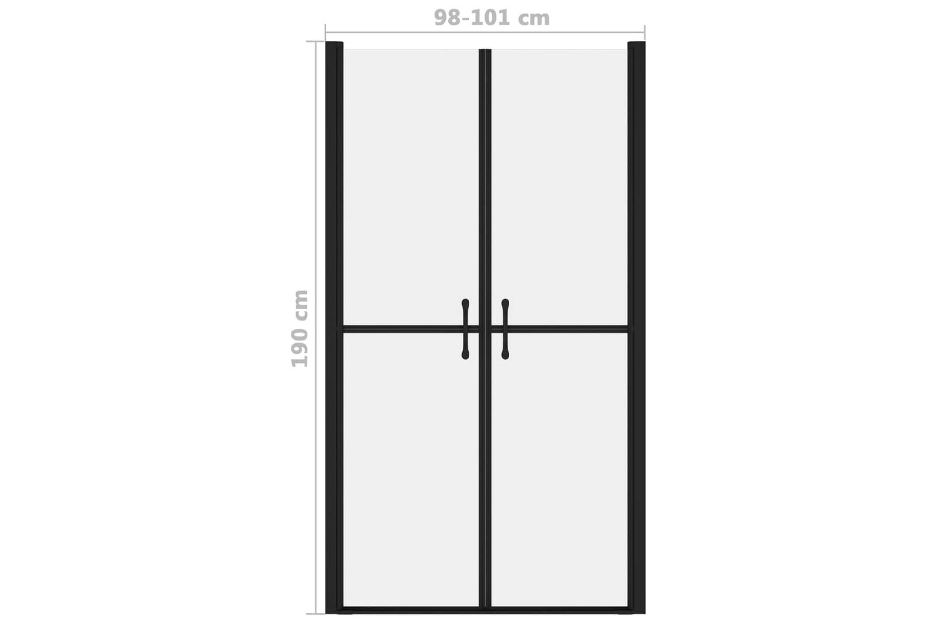 Suihkuovi huurrettu ESG (98-101)x190 cm - Talo & remontointi - Keittiö & kylpyhuone - Kylpyhuone - Suihkukalusteet - Suihkuovi