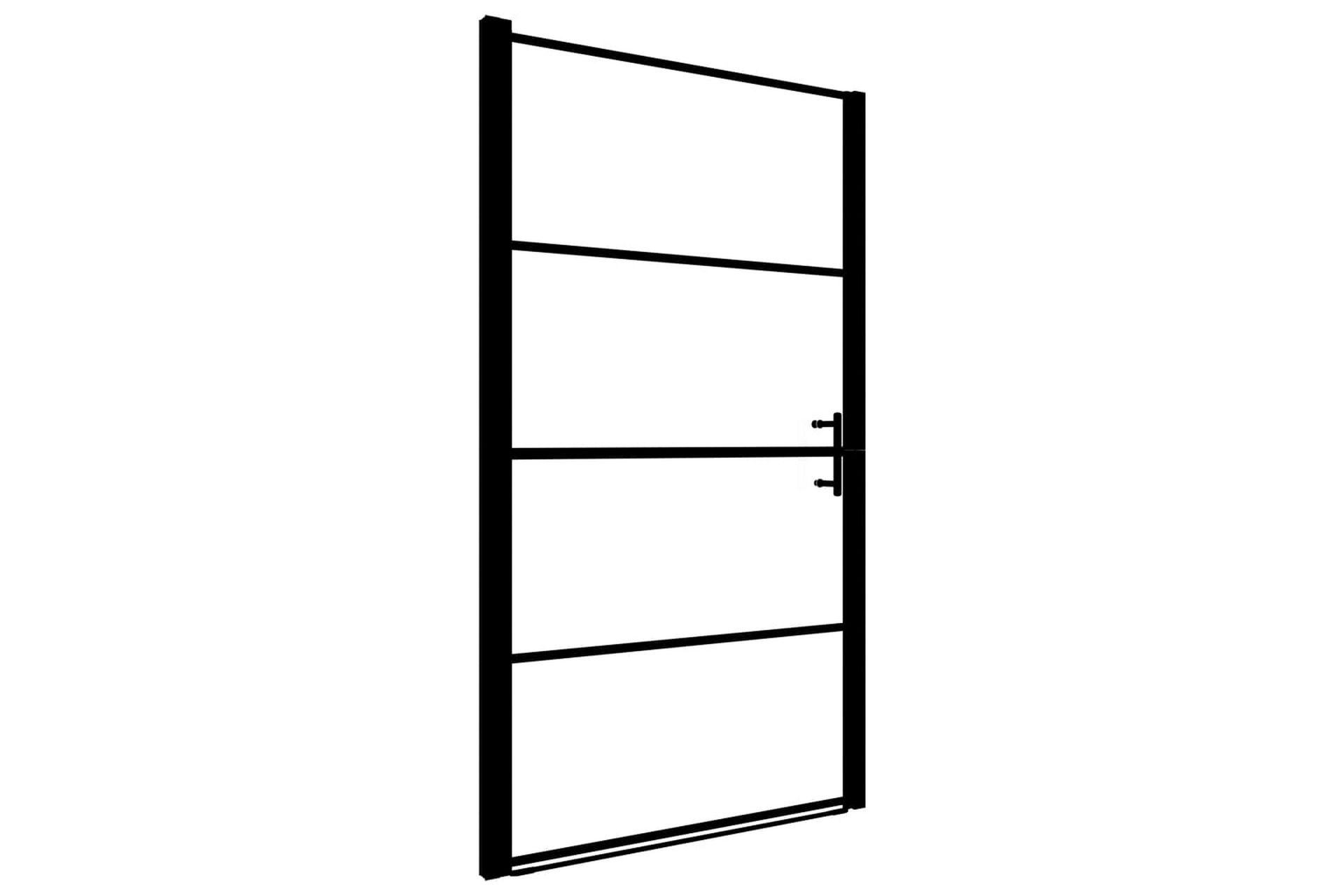 Suihkuovi karkaistu huurrelasi 100x178 cm musta - Talo & remontointi - Keittiö & kylpyhuone - Kylpyhuone - Suihkukalusteet - Suihkuovi
