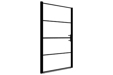 Suihkuovi karkaistu huurrelasi 100x178 cm musta - Talo & remontointi - Keittiö & kylpyhuone - Kylpyhuone - Suihkukalusteet - Suihkuovi