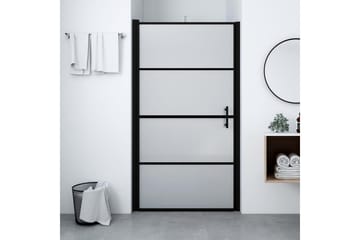 Suihkuovi karkaistu huurrelasi 100x178 cm musta - Talo & remontointi - Keittiö & kylpyhuone - Kylpyhuone - Suihkukalusteet - Suihkuovi