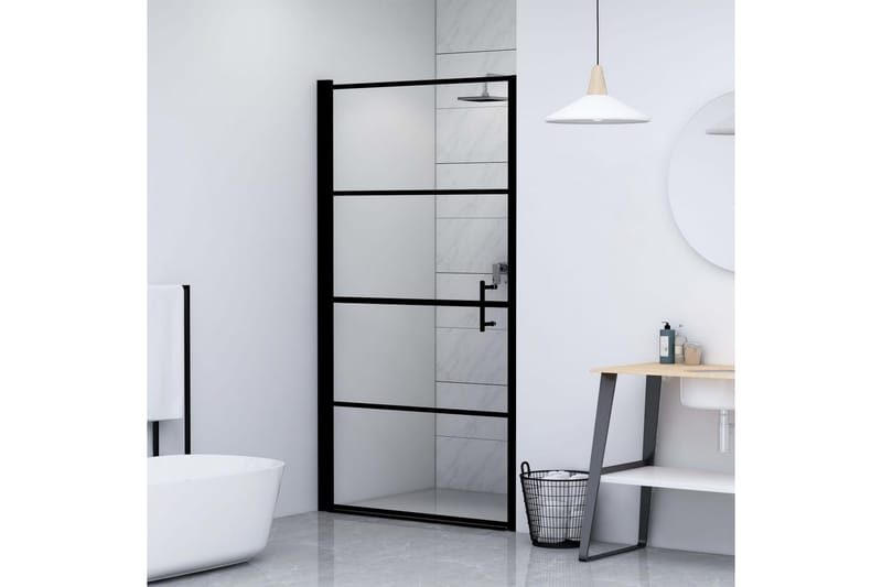 Suihkuovi karkaistu lasi 100x178 cm musta - Talo & remontointi - Keittiö & kylpyhuone - Kylpyhuone - Suihkukalusteet - Suihkuovi
