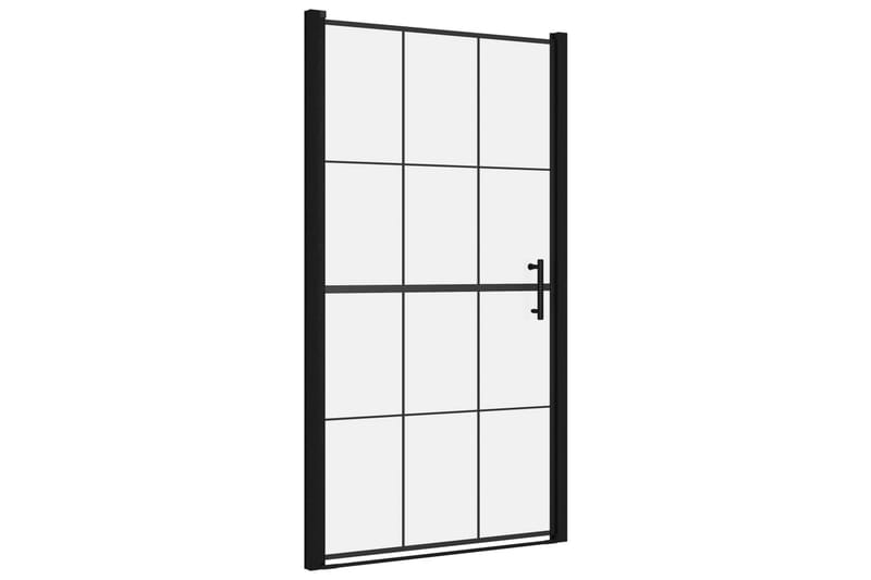 Suihkuovi karkaistu lasi 100x178 cm musta - Talo & remontointi - Keittiö & kylpyhuone - Kylpyhuone - Suihkukalusteet - Suihkuovi