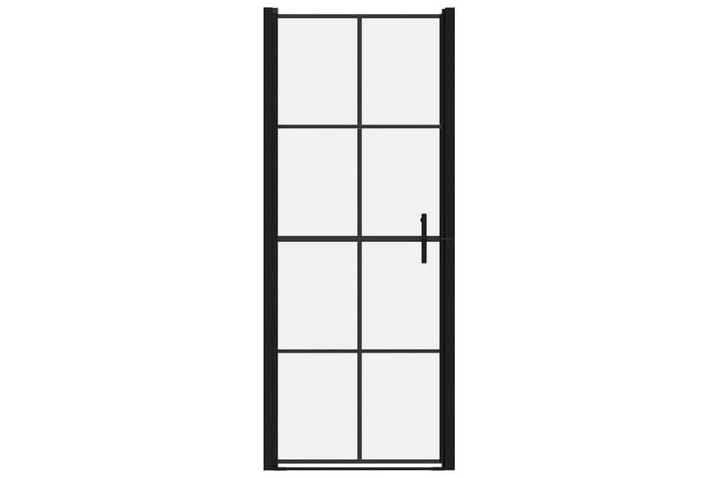 Suihkuovi karkaistu lasi 91x195 cm musta - Talo & remontointi - Keittiö & kylpyhuone - Kylpyhuone - Suihkukalusteet - Suihkuovi