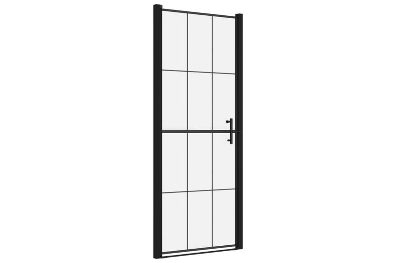 Suihkuovi karkaistu lasi 91x195 cm musta - Talo & remontointi - Keittiö & kylpyhuone - Kylpyhuone - Suihkukalusteet - Suihkuovi