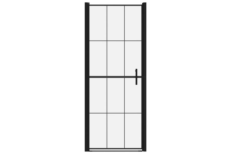 Suihkuovi karkaistu lasi 91x195 cm musta - Talo & remontointi - Keittiö & kylpyhuone - Kylpyhuone - Suihkukalusteet - Suihkuovi