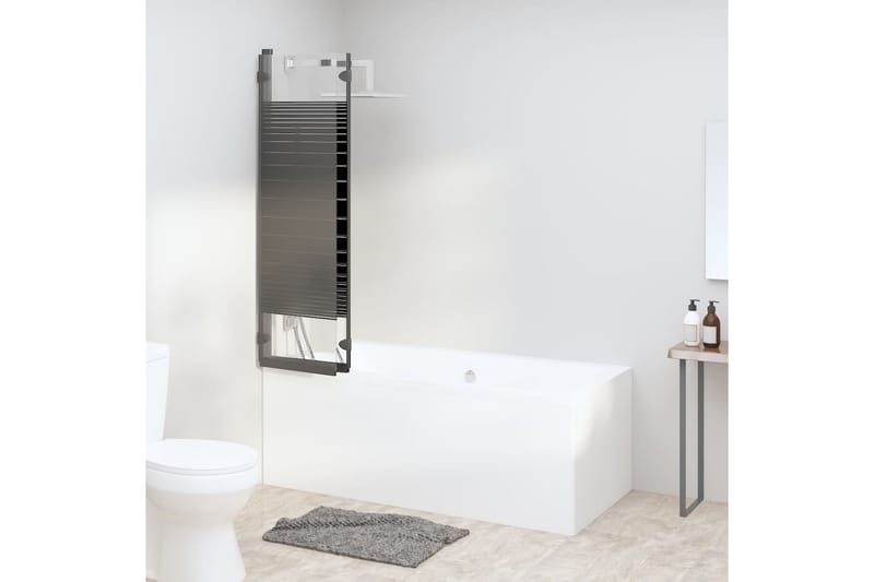 Kokoontaittuva suihkukaappi 3 paneelia 130x130 cm ESG musta - Talo & remontointi - Keittiö & kylpyhuone - Kylpyhuone - Suihkukalusteet - Suihkuseinät
