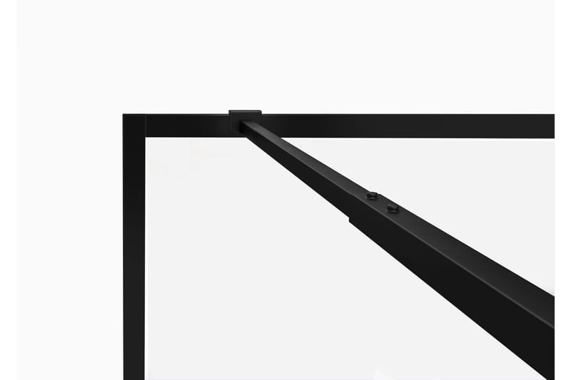 Lasiseinä Venlla 200 cm - Musta - Talo & remontointi - Keittiö & kylpyhuone - Kylpyhuone - Suihkukalusteet - Suihkuseinät