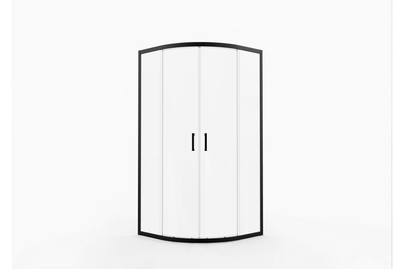 Lasiseinä Venlla 200 cm - Musta - Talo & remontointi - Keittiö & kylpyhuone - Kylpyhuone - Suihkukalusteet - Suihkuseinät