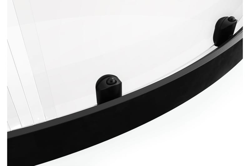 Lasiseinä Venlla 200 cm - Musta - Talo & remontointi - Keittiö & kylpyhuone - Kylpyhuone - Suihkukalusteet - Suihkuseinät