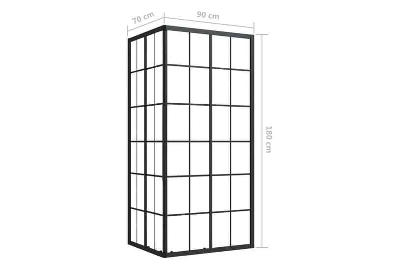 Suihkukaappi ESG 90x70x180 cm - Suihkuseinät