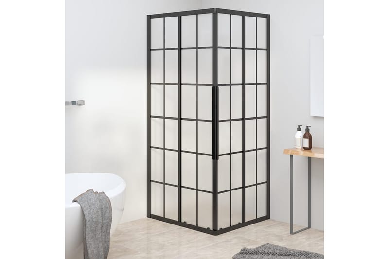 Suihkukaappi huurrettu ESG 80x70x180 cm musta - Talo & remontointi - Keittiö & kylpyhuone - Kylpyhuone - Suihkukalusteet - Suihkuseinät