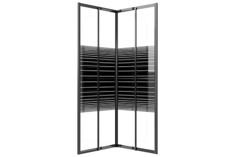 Suihkukaappi raidallinen ESG 80x80x180 cm musta - Talo & remontointi - Keittiö & kylpyhuone - Kylpyhuone - Suihkukalusteet - Suihkuseinät