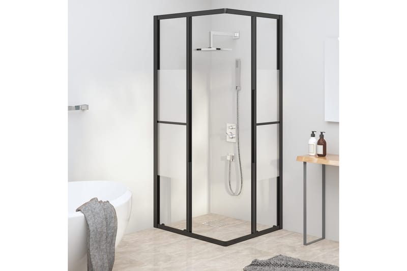 Suihkukaappi puolihuurrettu ESG 80x70x180 cm musta - Talo & remontointi - Keittiö & kylpyhuone - Kylpyhuone - Suihkukalusteet - Suihkuseinät