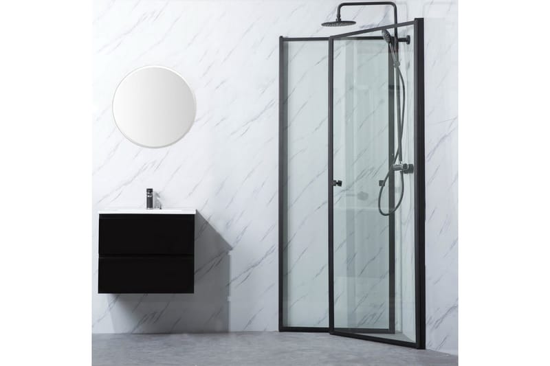 Suihkukulma Bathlife Profil Suora ovi 700 + Suora ovi 1000 M - Musta - Talo & remontointi - Keittiö & kylpyhuone - Kylpyhuone - Suihkukalusteet - Suihkuseinät