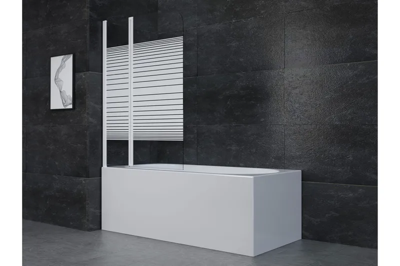 Suihkuseinä Almunge 100x140 cm, Valkoinen