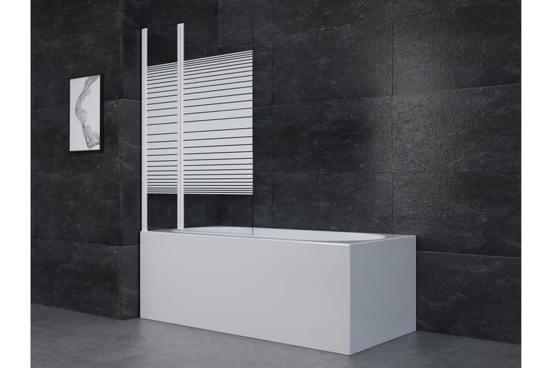 Suihkuseinä Almunge 100x140 cm, Valkoinen