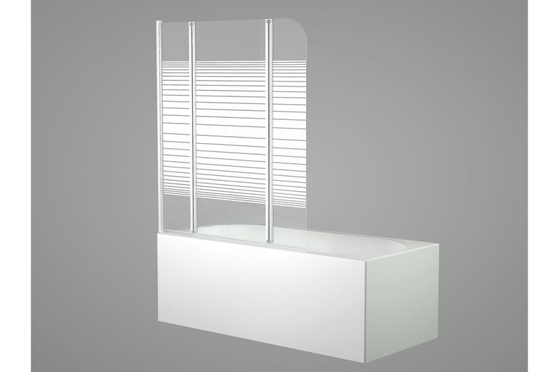 Suihkuseinä Almunge 125x140 cm - Valkoinen - Talo & remontointi - Keittiö & kylpyhuone - Kylpyhuone - Suihkukalusteet - Suihkuseinät