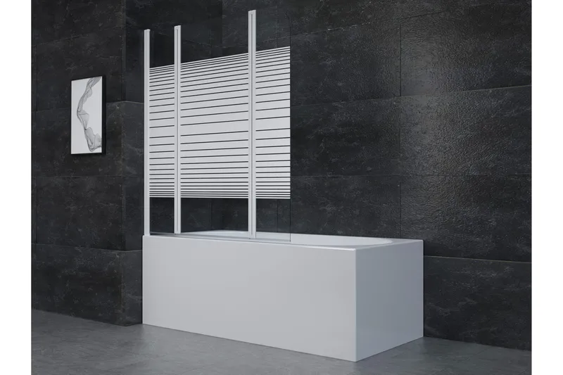 Suihkuseinä Almunge 125x140 cm, Valkoinen