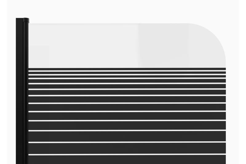 Suihkuseinä Almunge 140 cm - Musta - Talo & remontointi - Keittiö & kylpyhuone - Kylpyhuone - Suihkukalusteet - Suihkuseinät