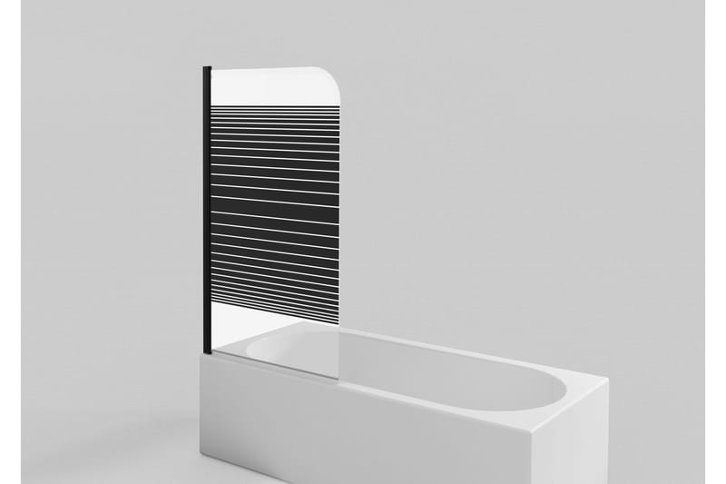 Suihkuseinä Almunge 140 cm - Musta - Talo & remontointi - Keittiö & kylpyhuone - Kylpyhuone - Suihkukalusteet - Suihkuseinät