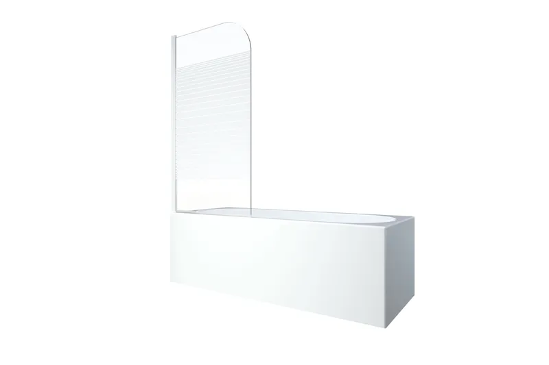 Suihkuseinä Almunge 75x140 cm - Valkoinen - Talo & remontointi - Keittiö & kylpyhuone - Kylpyhuone - Suihkukalusteet - Suihkuseinät