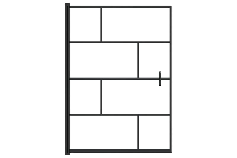Suihkuseinä ESG 100x140 cm musta - Talo & remontointi - Keittiö & kylpyhuone - Kylpyhuone - Suihkukalusteet - Suihkuseinät