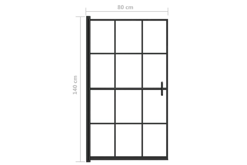 Suihkuseinä ESG 80x140 cm musta - Talo & remontointi - Keittiö & kylpyhuone - Kylpyhuone - Suihkukalusteet - Suihkuseinät
