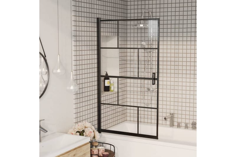 Suihkuseinä ESG 80x140 cm musta - Talo & remontointi - Keittiö & kylpyhuone - Kylpyhuone - Suihkukalusteet - Suihkuseinät