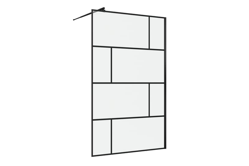 Suihkuseinä Hålahult 120x195 cm - Musta - Talo & remontointi - Keittiö & kylpyhuone - Kylpyhuone - Suihkukalusteet - Suihkuseinät