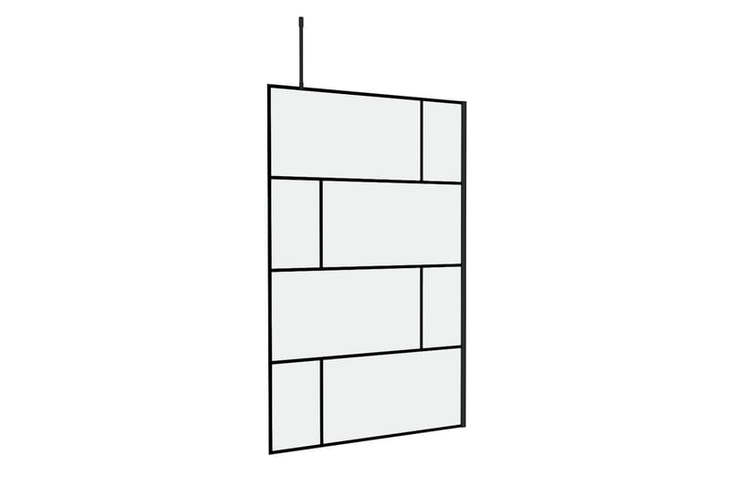 Suihkuseinä Hålahult 120x195 cm - Musta - Talo & remontointi - Keittiö & kylpyhuone - Kylpyhuone - Suihkukalusteet - Suihkuseinät