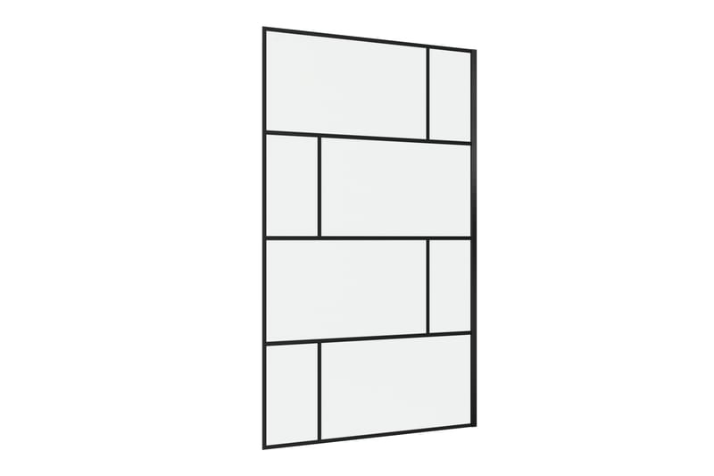 Suihkuseinä Hålahult 120x195 cm - Musta - Talo & remontointi - Keittiö & kylpyhuone - Kylpyhuone - Suihkukalusteet - Suihkuseinät