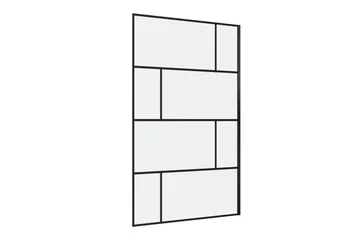 Suihkuseinä Hålahult 120x195 cm - Musta - Talo & remontointi - Keittiö & kylpyhuone - Kylpyhuone - Suihkukalusteet - Suihkuseinät